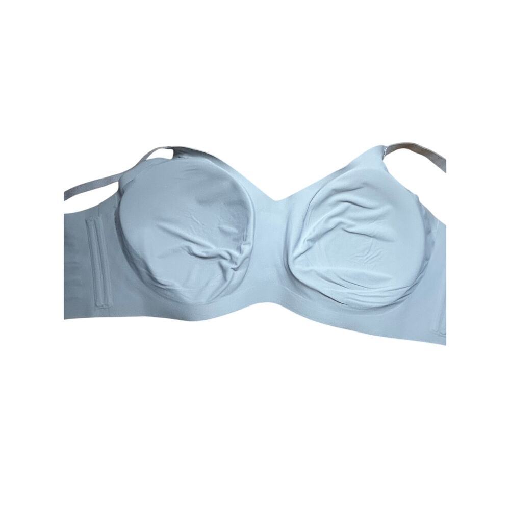 Honeylove Silhouette Wireless Bra Black Gray Womens  2X  Velvet Detail LiftWear - Picture 5 of 11